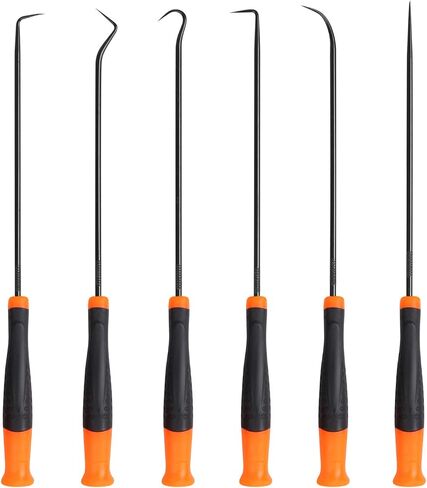 HORUSDY مجموعة خطافات وخطافات دقيقة مكونة من 6 قطع، مانع تسرب الزيت التلقائي للسيارة/حلقة دائرية، حشية مانعة للتسرب، مزيل سحب السنانير الدقيقة الصغيرة in Kuwait