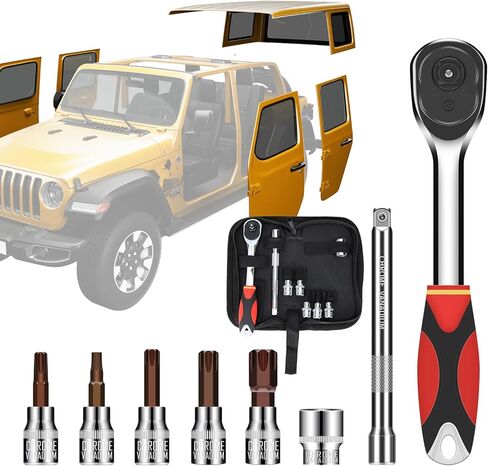 مجموعة أدوات إزالة لسيارة جيب عالميًا، مجموعة أدوات توركس تستخدم في إزالة الباب والإطارات الاحتياطية والأجهزة الأخرى in Kuwait
