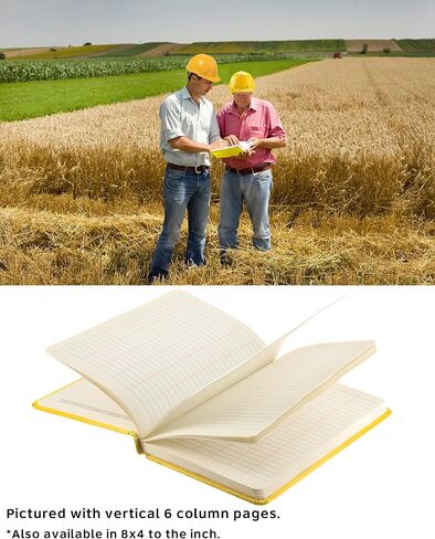 AdirPro Proffesional Engineers Field Surveying Book Standard Size - Engineering Computation - Grid Paper Notebook - Scientific Notebook - Graph Paper 4 ⅝ x 7 ¼ (12 Books) Yellow in Saudi Arabia