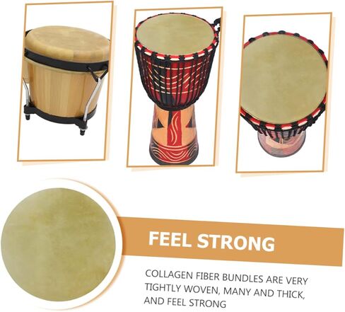 باس طبل الجلد 2 قطعة djembe طبل الجلد طبل رئيس الجلد طبل الجلود الآلات الموسيقية الجلود قرع أجزاء الآلات الموسيقية طبل الجاموس جلد أفريقيا العجل in Kuwait