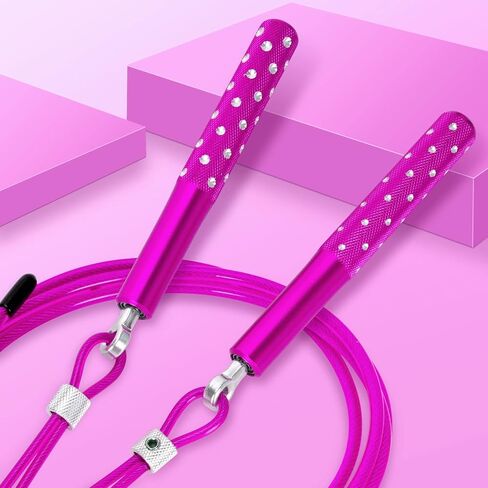 Jump Rope, Wastou Speed Jumping Rope for Training Fitness Exercise, Adjustable Adults Workout Skipping Rope for Men, Women, Kids, Girls in Saudi Arabia