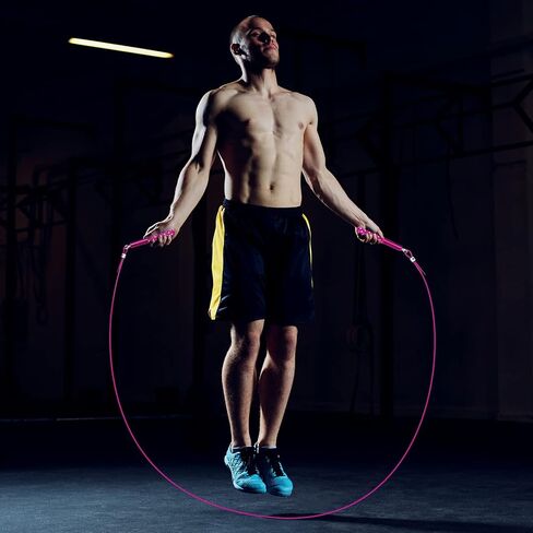 Jump Rope, Wastou Speed Jumping Rope for Training Fitness Exercise, Adjustable Adults Workout Skipping Rope for Men, Women, Kids, Girls in Saudi Arabia