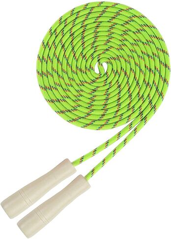 16 FT Long Jump Rope for Kids, Adjustable Double Dutch Skipping Rope with Wooden Handle, Multiplayer Team Jumping Rope for Outdoor Fun, School Sport, Party Game, Birthday Gift in Saudi Arabia