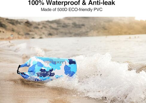 حقيبة ظهر فاخرة مقاومة للماء وجافة، 5 لتر/10 لتر/20 لتر/30 لتر، حقيبة جافة محمولة مقاومة للماء مع حافظة هاتف، حقيبة عائمة مقاومة للماء للتجديف بالكاياك والسباحة وركوب القوارب وركوب الأمواج والمشي لمسافات طويلة والشاطئ وما إلى ذلك. in Kuwait