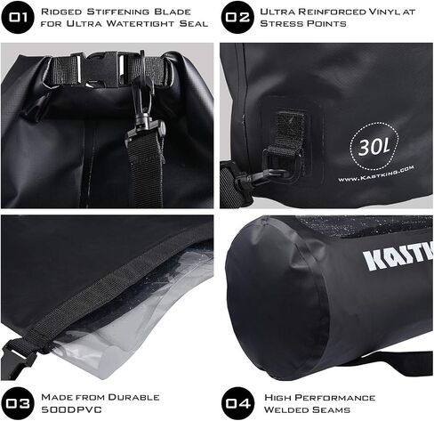 KastKing Dry Bags,100% Waterproof Storage Bags,Military Grade Construction for Swimming,Kayaking,Boating,Hiking,Camping,Fishing, Biking,Skiing in Saudi Arabia