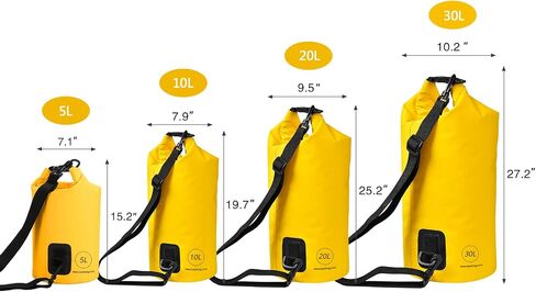 KastKing Dry Bags,100% Waterproof Storage Bags,Military Grade Construction for Swimming,Kayaking,Boating,Hiking,Camping,Fishing, Biking,Skiing in Saudi Arabia