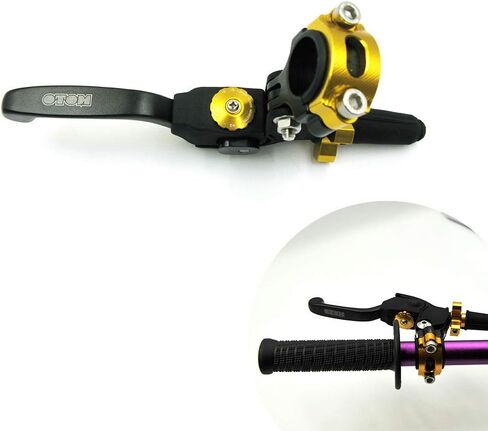 OTOM Clutch Lever Perch Motocross Dirt Bike Fall Prevention Folding Adjustable for CRF WR KXF RMZ FE (Black) in Saudi Arabia