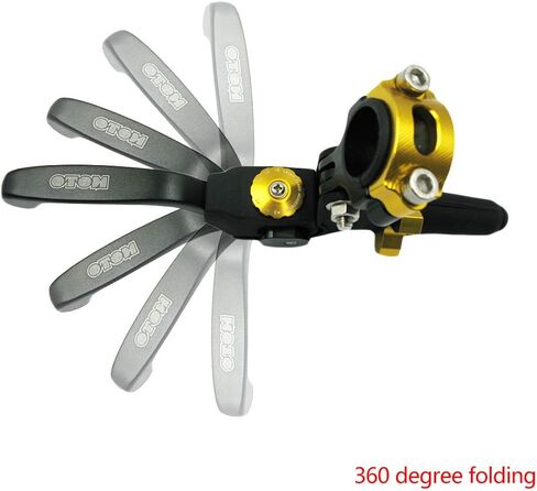 OTOM Clutch Lever Perch Motocross Dirt Bike Fall Prevention Folding Adjustable for CRF WR KXF RMZ FE (Black) in Saudi Arabia