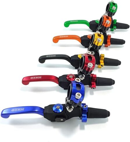OTOM Clutch Lever Perch Motocross Dirt Bike Fall Prevention Folding Adjustable for CRF WR KXF RMZ FE (Black) in Saudi Arabia
