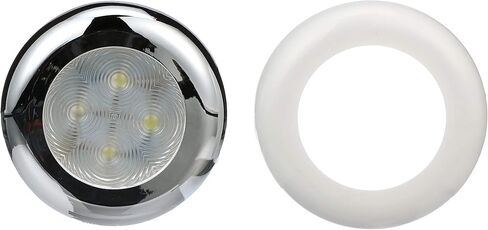 ضوء داخلي LED من Seachoice مزود بإطار كروم/أبيض in Kuwait