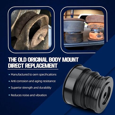 طقم بطانات تثبيت على الجسم من السيليكون مكون من 8 قطع متوافق مع Ford F-250/F-350 Super Duty Crew Cab 2008-2016، طقم تثبيت جسم الكابينة لتحسين الركوب الوعرة، ملحقات الشاحنة (أسود) in Kuwait