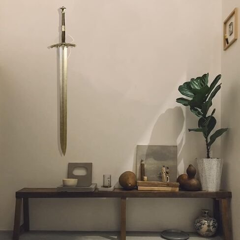 Sword Holder Wall mounted sword rack Axe Holder Sword Hangers for Wall Sword Holder Display Axe Vertical Display and Decoration (Black 1 set) in Saudi Arabia