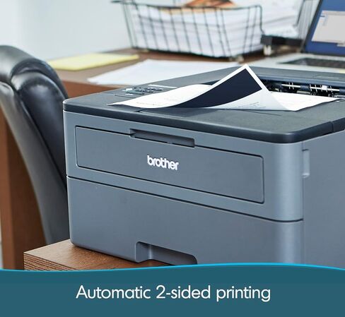 طابعة ليزر أحادية اللون مدمجة من Brother، طباعة ممتدة HL-L2370DWXL، تتضمن طباعة تصل إلى عامين، طباعة لاسلكية، تحديث الاشتراك وجاهزة لتجديد Amazon Dash in Kuwait