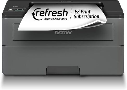 طابعة ليزر أحادية اللون مدمجة من Brother، طباعة ممتدة HL-L2370DWXL، تتضمن طباعة تصل إلى عامين، طباعة لاسلكية، تحديث الاشتراك وجاهزة لتجديد Amazon Dash in Kuwait