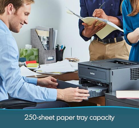 طابعة ليزر أحادية اللون مدمجة من Brother، طباعة ممتدة HL-L2370DWXL، تتضمن طباعة تصل إلى عامين، طباعة لاسلكية، تحديث الاشتراك وجاهزة لتجديد Amazon Dash in Kuwait