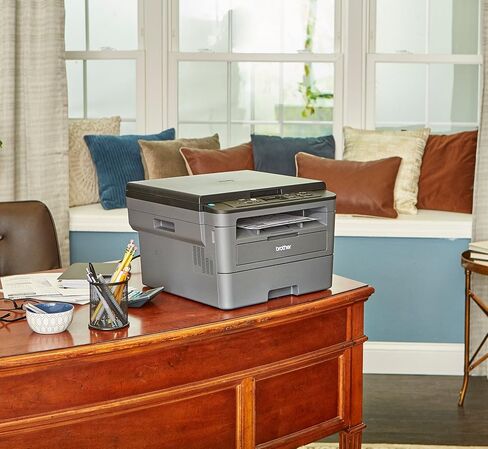 Brother Monochrome Laser Hll2390DW، شبكة لاسلكية، اشتراك تحديث الطباعة على الوجهين مع نسخة تجريبية مجانية وقراءة تجديد Amazon Dash in Saudi Arabia