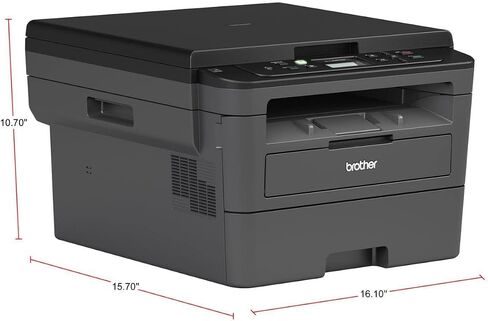 Brother Monochrome Laser Hll2390DW، شبكة لاسلكية، اشتراك تحديث الطباعة على الوجهين مع نسخة تجريبية مجانية وقراءة تجديد Amazon Dash in Saudi Arabia