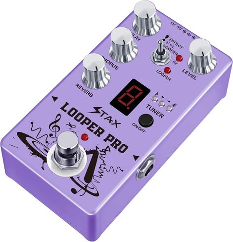 Stax RE-05 Looper Pro Pedal 5Modes Multi Effects Guitar Pedal with Delay Chorus Reverb Looper and Tuner Effect for Electric Guitar Bass Pedal Ture Bypass in Saudi Arabia