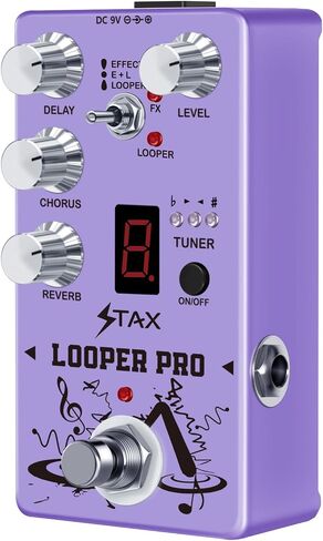 Stax RE-05 Looper Pro Pedal 5Modes Multi Effects Guitar Pedal with Delay Chorus Reverb Looper and Tuner Effect for Electric Guitar Bass Pedal Ture Bypass in Saudi Arabia