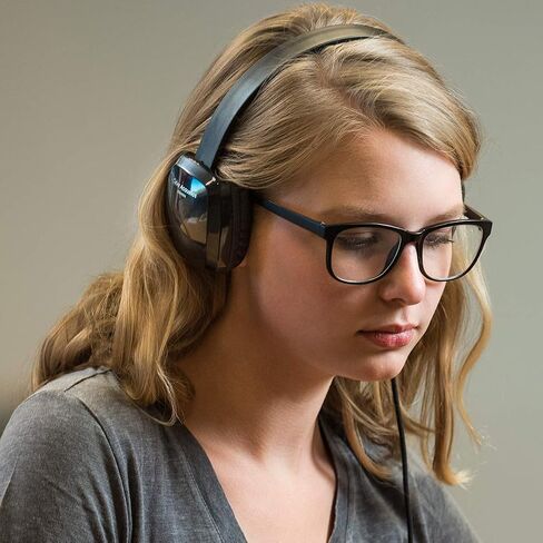 Cyber Acoustics ACM-6005 USB-A Headphones with Reinforced TuffCord | Wired USB Headphones, Larger Earcups, Padded Headband, Durable Design, Classroom or Home, Made with 60% Recycled Plastic in Kuwait