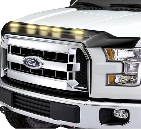 Auto Ventshade [AVS] Aeroskin Hood Protector | 2019 - 2023 Ford Ranger, Low Profile/Flush - Chrome | 622166 in Kuwait