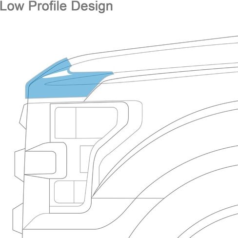 Auto Ventshade [AVS] Aeroskin Hood Protector | 2019 - 2023 Ford Ranger, Low Profile/Flush - Chrome | 622166 in Kuwait