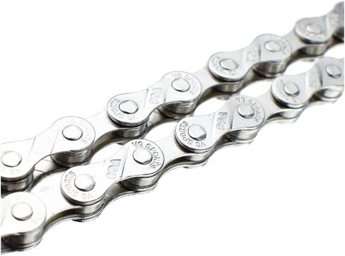 VG SPORTS 6/7/8/9/10/11 Speed Bike Chain,Half/Full Hollow Lightweight Bicycle Chain for Road Bike MTB,Silver/Gold/Titanium/Rainbow,116 Links in Saudi Arabia