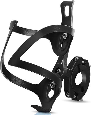 AIKATE Bike Cup Holder, Bicycle 2-in-1 Bottle Bracket, Aluminum Alloy Water Bottle Cages, Universal Rotation Cup Drink Holders for Bike Handlebars, Motorcycle, MTB, Boat, Walker, Wheelchair, Stroller in Saudi Arabia