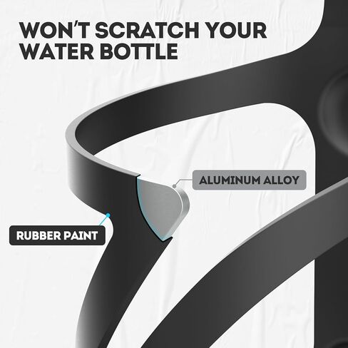 حامل زجاجة مياه للدراجة، عبوتين من قفص زجاجة مياه للدراجة، حامل أكواب للدراجة من سبائك الألومنيوم، سريع وسهل التركيب، رائع للطرق والجبال ودراجات الركاب in Kuwait