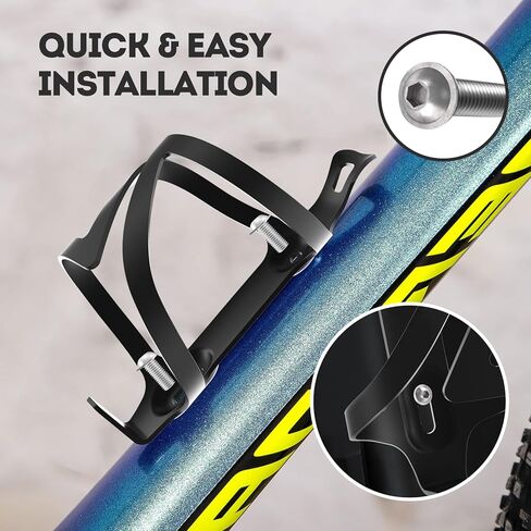 حامل زجاجة مياه للدراجة، عبوتين من قفص زجاجة مياه للدراجة، حامل أكواب للدراجة من سبائك الألومنيوم، سريع وسهل التركيب، رائع للطرق والجبال ودراجات الركاب in Kuwait