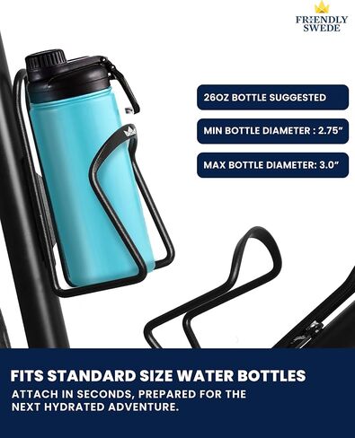 حامل زجاجة مياه للدراجة السويدية الودية، حامل زجاجة مياه للدراجة، حامل زجاجة الدراجة، قفص زجاجة الدراجة، حامل زجاجة مياه الدراجة الجبلية - قفص زجاجة مياه من سبيكة الدراجة (عبوتان) in Kuwait