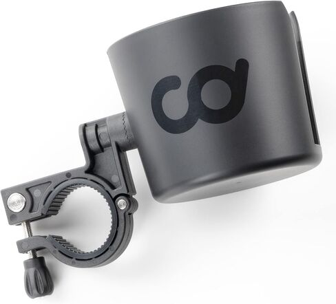 CyclingDeal Cup Mug Water Bottle Holder Adjustable Bracket Mount Tray - for Indoor Exercise Bikes with Round Bars ONLY - Compatible with Peloton Bike & Bike+, NordicTrack - Install at Centre or Side in Saudi Arabia