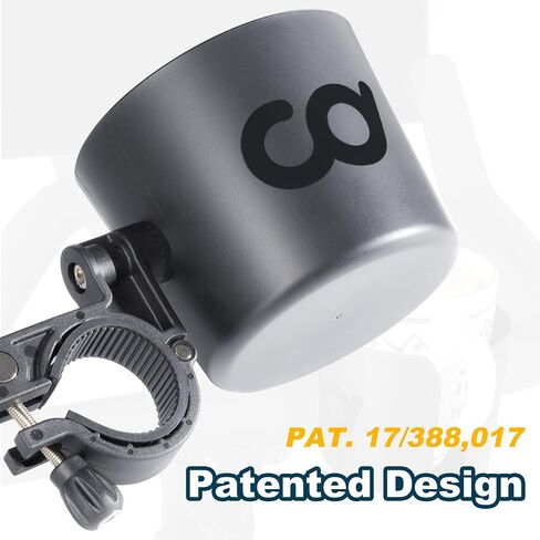 CyclingDeal Cup Mug Water Bottle Holder Adjustable Bracket Mount Tray - for Indoor Exercise Bikes with Round Bars ONLY - Compatible with Peloton Bike & Bike+, NordicTrack - Install at Centre or Side in Saudi Arabia
