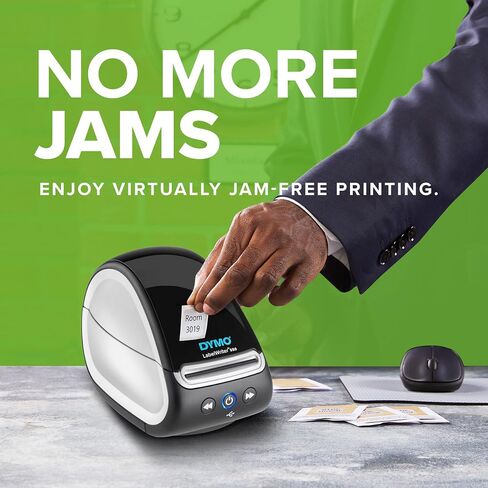 طابعة ملصقات DYMO LabelWriter 550 Turbo، صانع ملصقات مع طباعة حرارية مباشرة عالية السرعة، التعرف التلقائي على الملصقات، طباعة مجموعة متنوعة من أنواع الملصقات من خلال اتصال شبكة USB أو LAN in Saudi Arabia