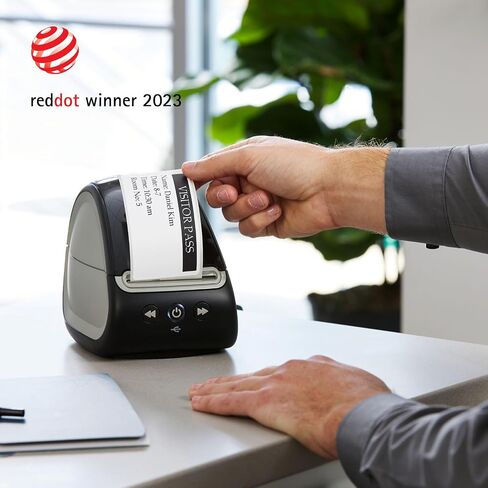 طابعة ملصقات DYMO LabelWriter 550 Turbo، صانع ملصقات مع طباعة حرارية مباشرة عالية السرعة، التعرف التلقائي على الملصقات، طباعة مجموعة متنوعة من أنواع الملصقات من خلال اتصال شبكة USB أو LAN in Saudi Arabia