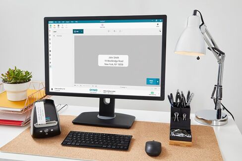طابعة ملصقات DYMO LabelWriter 550 Turbo، صانع ملصقات مع طباعة حرارية مباشرة عالية السرعة، التعرف التلقائي على الملصقات، طباعة مجموعة متنوعة من أنواع الملصقات من خلال اتصال شبكة USB أو LAN in Saudi Arabia