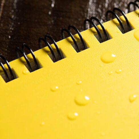 دفتر ملاحظات حلزوني جانبي مقاوم للطقس من Rite in the Rain، مقاس 4.625 بوصة × 7 بوصة، غطاء برتقالي، نمط عالمي (رقم OR73) in Saudi Arabia