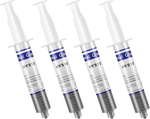 HY-510-100g (25g*4) Thermal Conductivity: >1.93W/m-k CPU Thermal heatsink Paste Silicone Grease Compound Non-Conductive for pc CPU gpu PS4 100 Gram in Kuwait