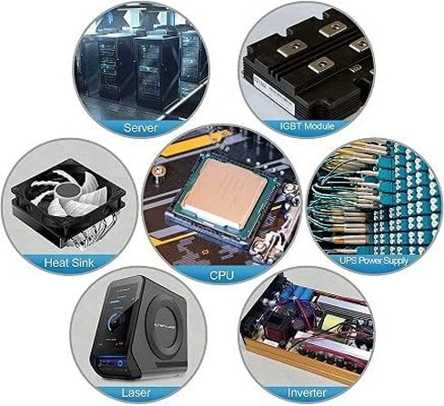 HY-510-100g (25g*4) Thermal Conductivity: >1.93W/m-k CPU Thermal heatsink Paste Silicone Grease Compound Non-Conductive for pc CPU gpu PS4 100 Gram in Kuwait