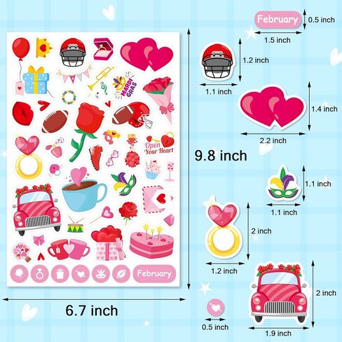 Seasonal Holiday Stickers 1200 Counts Seasonal Monthly Stickers Daily Calendar Planner Scrapbook St. Patrick’s Day Sticker Assortment Festival Holiday Sticker for Boys Girls Easter Stickers Gift in Kuwait