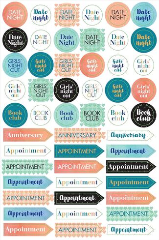 Essentials Mom's Planner Stickers (Set of 575 Stickers) in Saudi Arabia