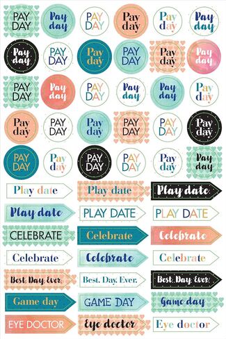 Essentials Mom's Planner Stickers (Set of 575 Stickers) in Saudi Arabia