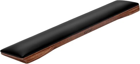 ASFSKY Keyboard Wrist Rest with Memory Foam Anti-Slip Rubber Base Ergonomic Wooden Wrist Rest for Mechanical Keyboard Durable and Easy to Clean for Gamer Staff (Walnut) in Saudi Arabia
