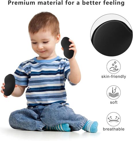 GROLEBO Wrist Rest Pad, Ergonomic Wrist Rest Mouse Pad with Non-Slip Base, Vertical Mouse Pad Rest Support, Silicone Gel Wrist Rest for Mouse and Computer Keyboard Laptop, Game Office Home(Black) in Saudi Arabia