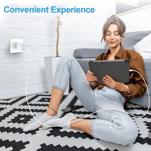 شاحن حائط USB C أوروبي، 2 حزمة من النوع C Euro قابس شحن، محول طاقة أوروبي سريع 20 وات متوافق مع iPhone 15 14 13 12 11 Pro Max XS XR، Samsung Galaxy S24/S23/S22/S21، iPad in Kuwait