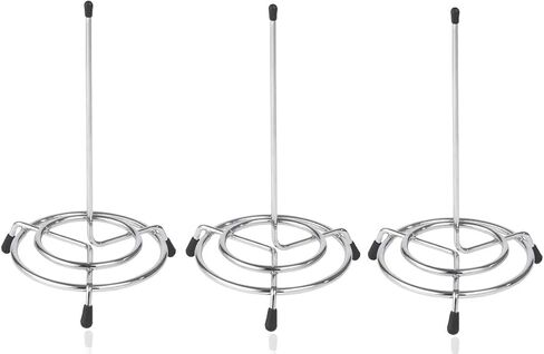 1InTheOffice Wire Receipt Spindle,Black Receipt Holder, 3 Pack" (Black) in Saudi Arabia