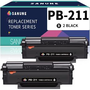 PB-211 Toner Cartridges Replacement for Pantum PB211 PB-211 PB-211EV PB211EV Toner Cartridge for Pantum P2502W M6552NW M6550NW M6602NW M6600NW P2500W Laser Printer (2 Black)