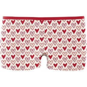 KICKEE Full of Hearts Women’s Underwear, Silky Soft and Comfy Fitted Underwear