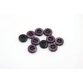 20PCS 2/4 Holes Sewing Round Craft Buttons Resin Snaps for Blazer Shirts Clothes DIY Accessories (Purple, 11mm)