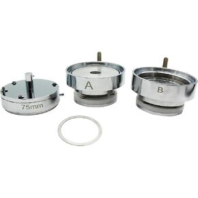 ChiButtons 75mm (3") Interchangeable Round Die Moulds-S1 + Free Pin Button Components (100 sets)